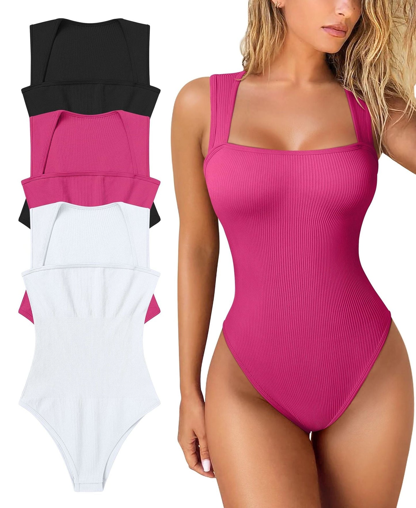 Violetate® Sleeveless Tummy Control Tank Tops Bodysuits(BOGO Pack)