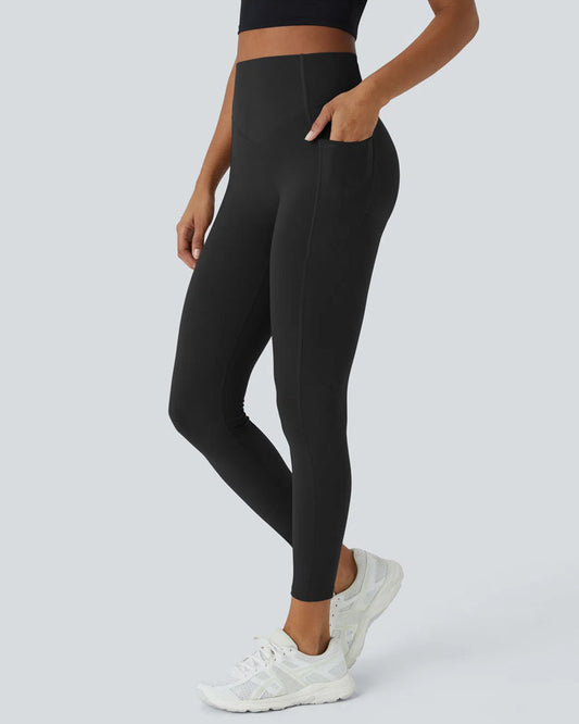 High Waisted Tummy Control Shaping Training Leggings (2 Pack)